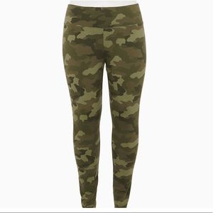 Sonoma Goods For Life Mid-Rise Leggings Plus Size - Green Camo 2X Short
